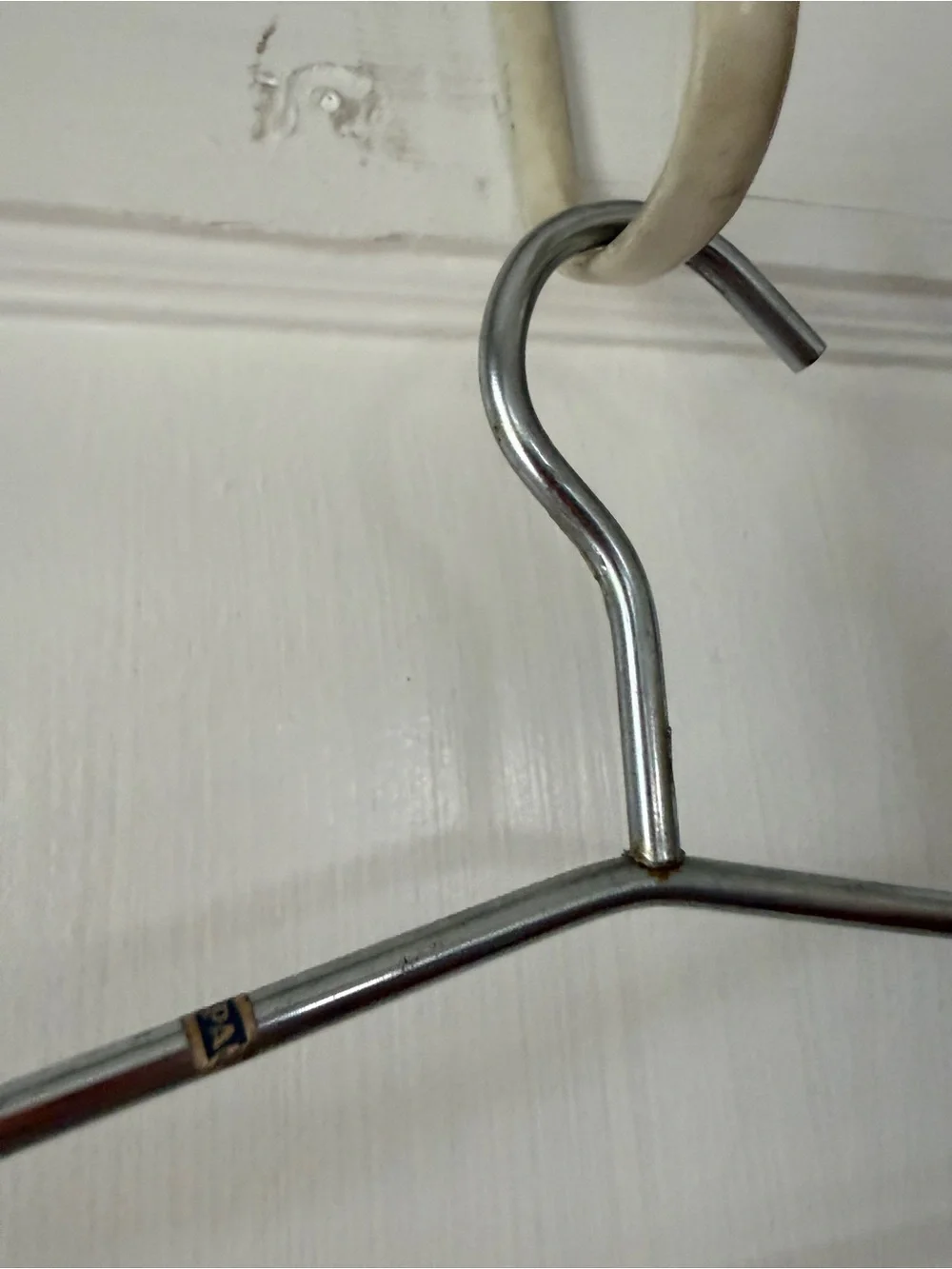 Multi-Tier Metal Pants Hanger with Brown Grip Bars - Home Storage & Organization